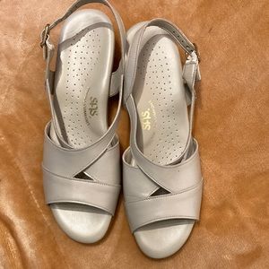 SAS Caress Cross Strap Wedge Sandal